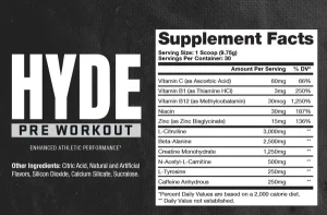 Prosupps Hyde Preworkout 30 Serv Blue Raspberry - Image 2