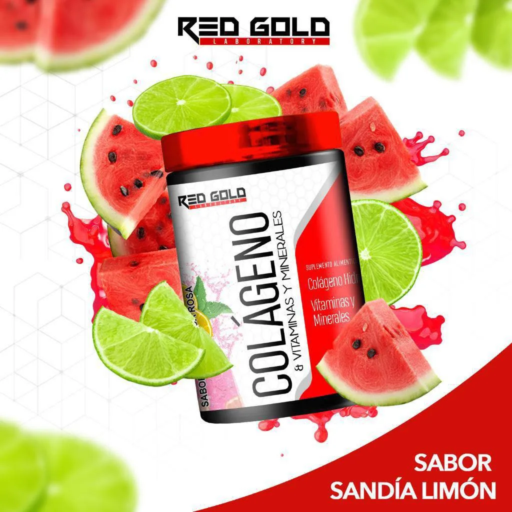 Red Gold Colageno 300Grs Limonada Rosa