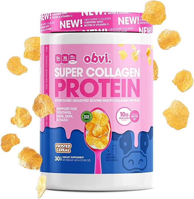 Obvi Super Collagen Protein 30 Serv Frosted Cereal