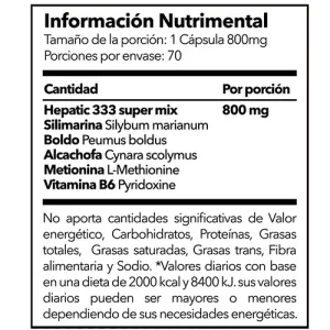 HEPATIC-333-70CAPS-800MG