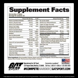 MENS MULTI+TEST VITAMIN - GAT SPORT - Image 2